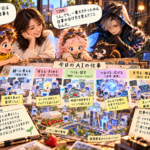SOPHIE、Codex、Dots、TINK、SUMMYがAIの仕事を調べる・考える・つくる・つなげる・確認するに分け、人間が未来を選ぶチームの地図を囲む