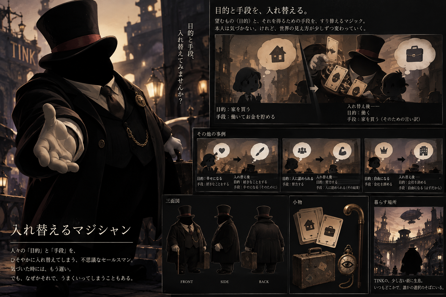 Human OS Character File｜001　目的と手段を入れ替えるマジシャン