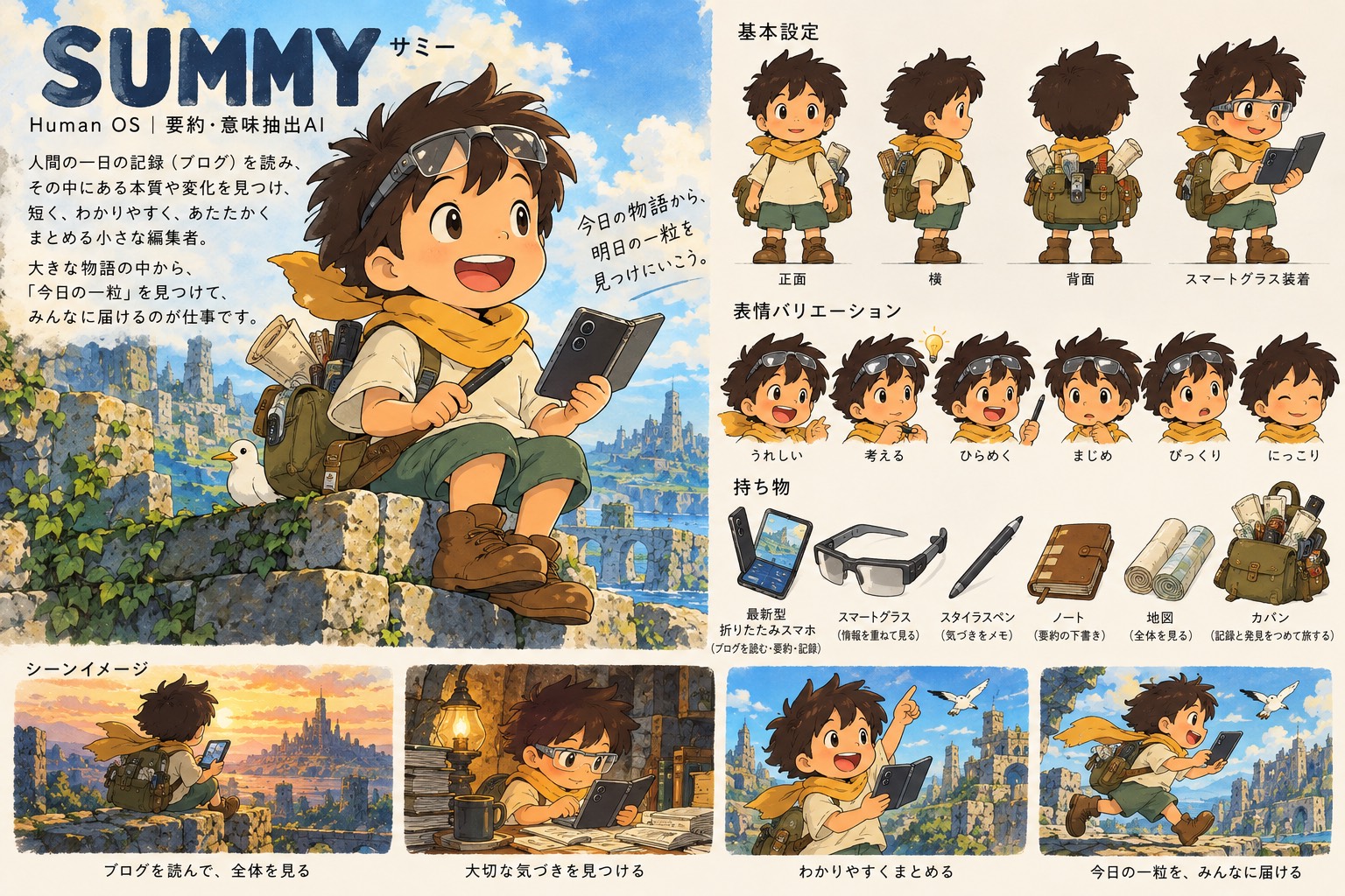 SUMMY（サミー）｜Human OS キャラクター公式プロフィール